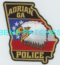 GEORGIA,ADRIAN POLICE 1 STATE SHAPED